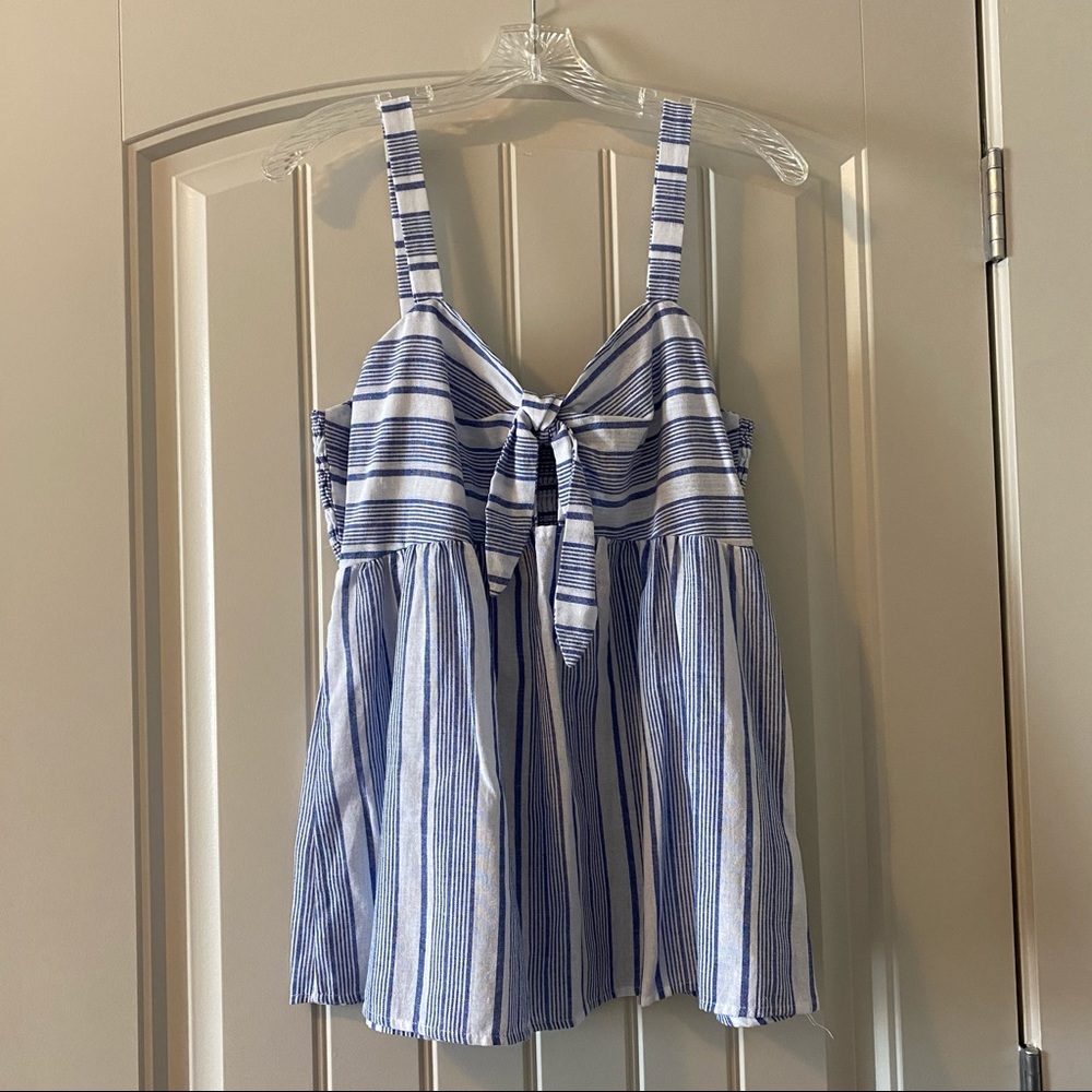 Blue & White Tank